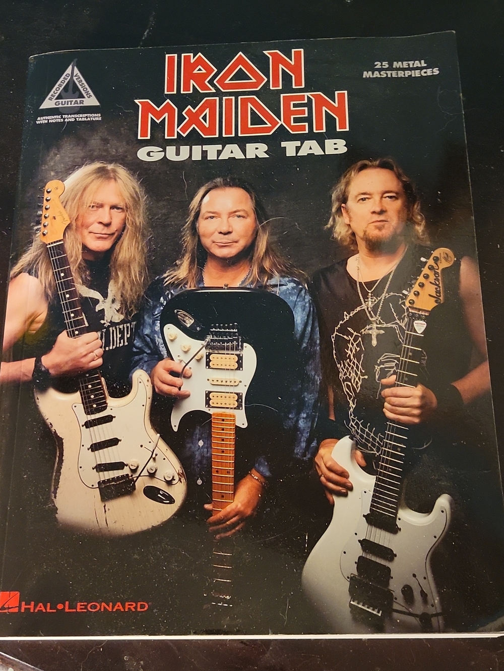 Iron Maiden Guitar Tab Book - Black & Red Cover